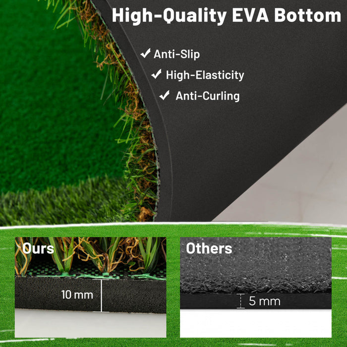 Costway 5 X 10 Ft Tapis De Pratique De Golf Professionnel Avec 3 Trous Et Des Balles De Golf Pour La Maison