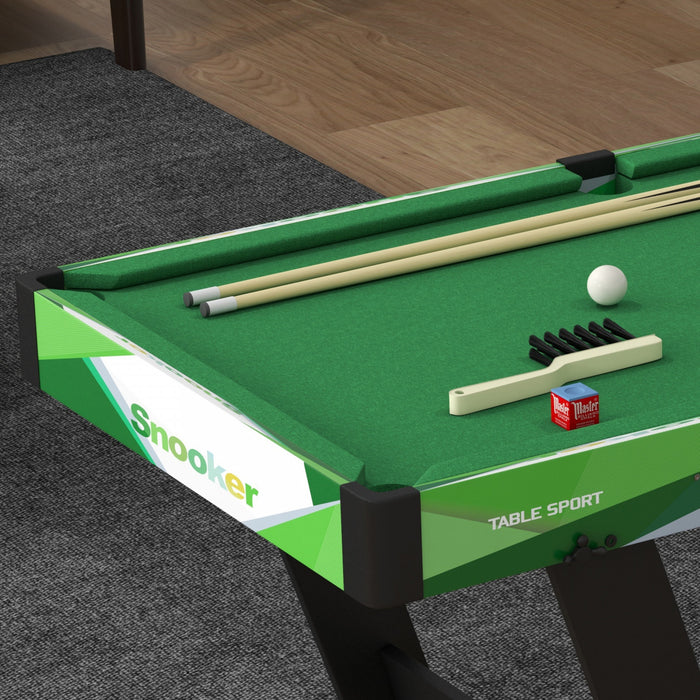 Soozier Table De Billard Pliante 41\" Avec Queues, Balles, Craie, Triangle
