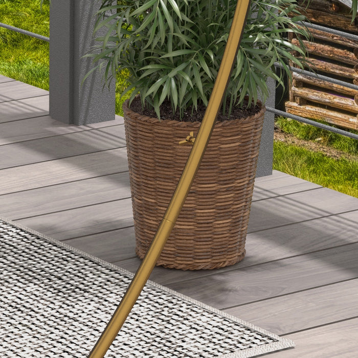 Outsunny 9.1ft Or Arc De Mariage Rond Support De Fond Pour La Fete