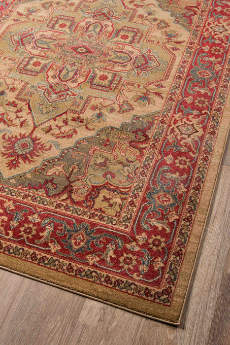 Tapis Traditionnel Lux 2'3\" x 7'6\" en Ivoire
