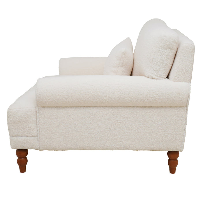 Aurelia Fauteuil Elegant a Accoudoirs Circulaires et Soutien Lombaire Ergonomique, Beige