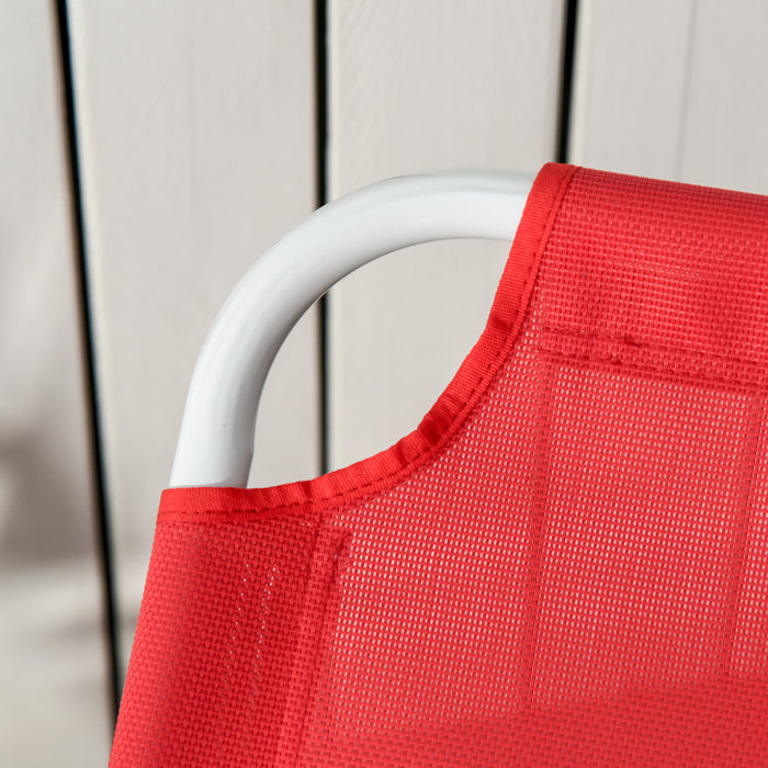 Outsunny Chaise Longue D'exterieur Avec Dossier Reglable A 4 Niveaux