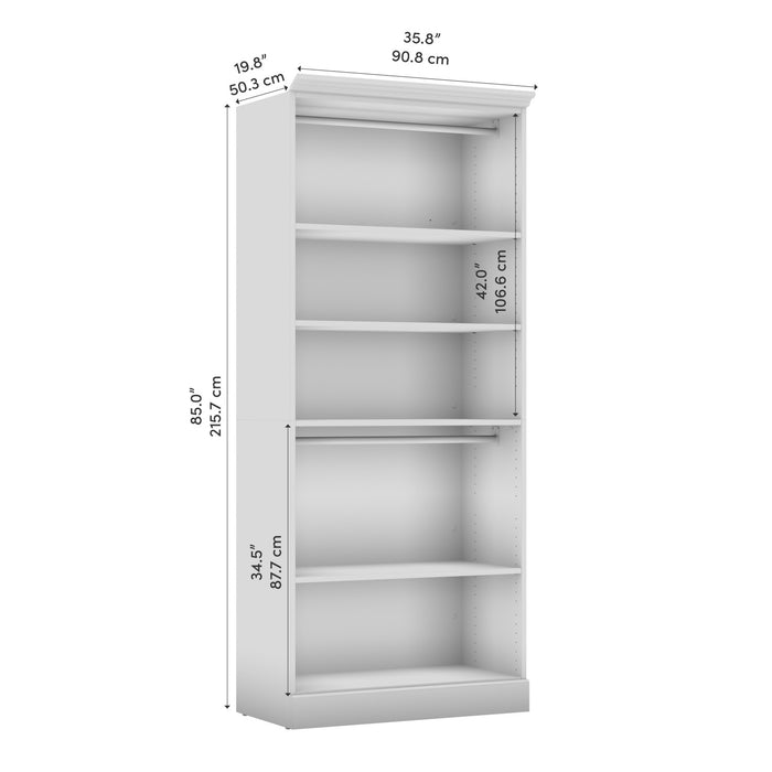 Organisateur de garde-robe Versatile de Bestar de 36 po (L) - blanc