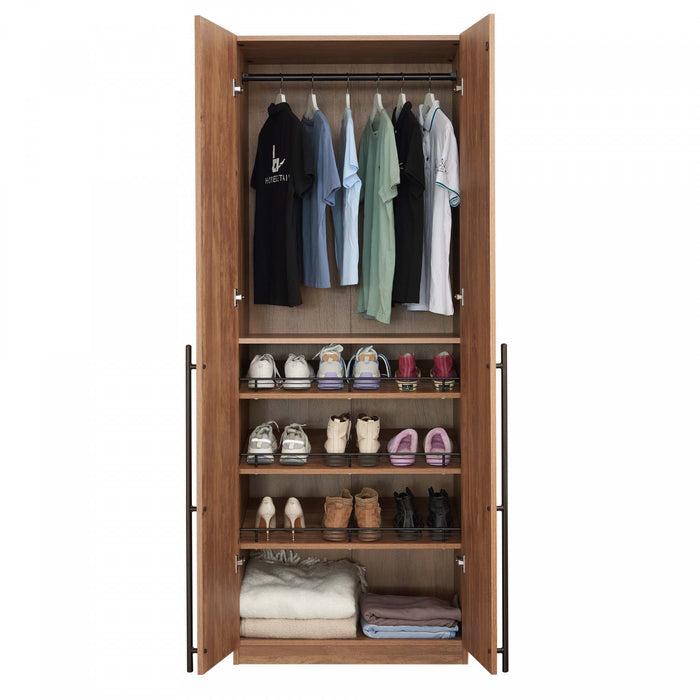 Armoire moderne Lee 32\" en brun dore
