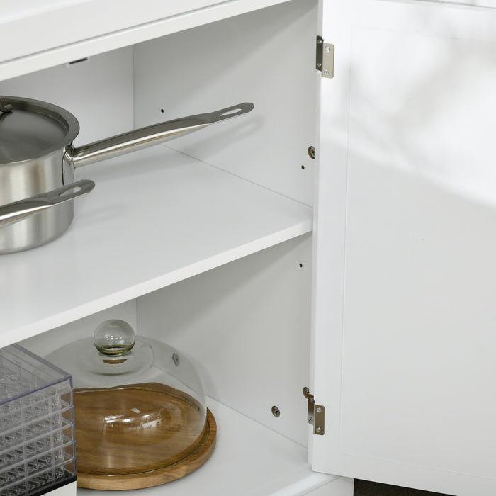 HOMCOM Armoire de rangement pour garde-manger 72\", etageres reglables