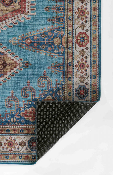 Tapis Traditionnel Tracy 8'0\" x 10'0\" en Bleu