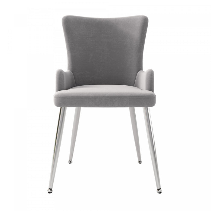 Ensemble de salle a manger moderne Sophia 7 pieces avec table et chaises, gris