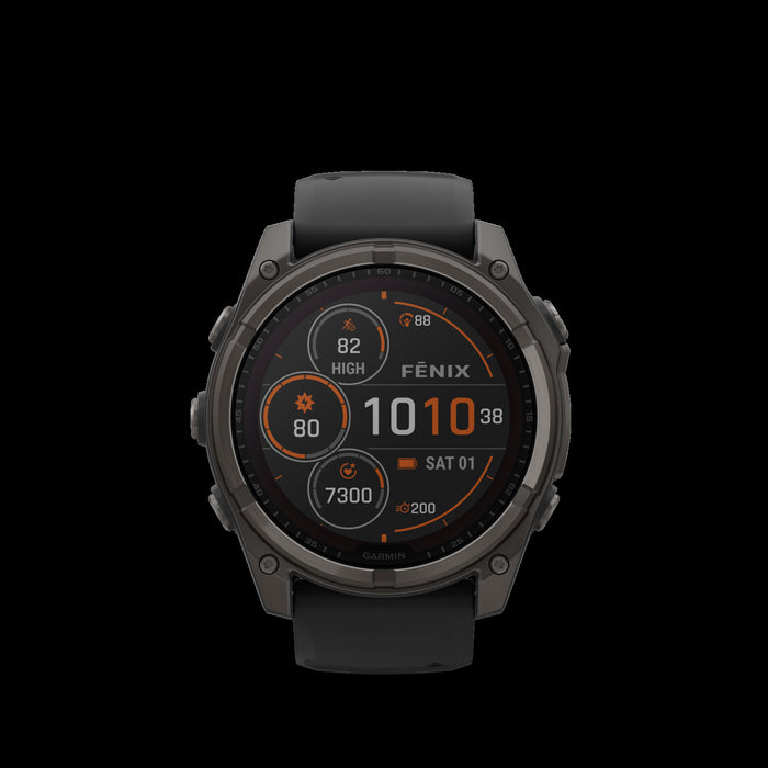  Carbon Gray Dlc Titanium With Black/pebble Gray Silicone Band