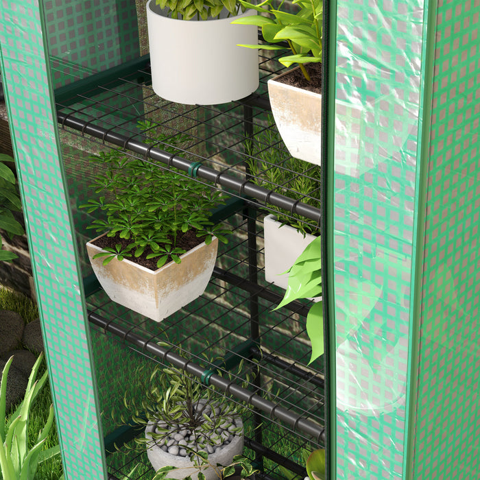 Outsunny Mini Serre A 5 Etages, Serre D'interieur, Vert