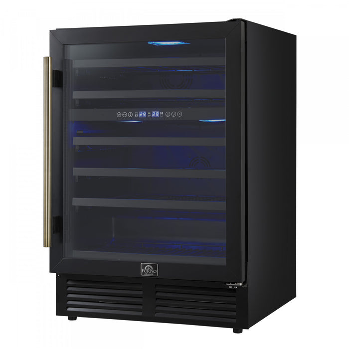 Refroidisseur a vin Bacchino de 24\",noir, capacite de 51 bouteilles,encastrable ou autonome-FWCDR6634-24BLK