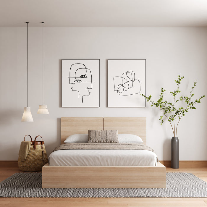 Tête de lit James Nordika - chêne blond naturel