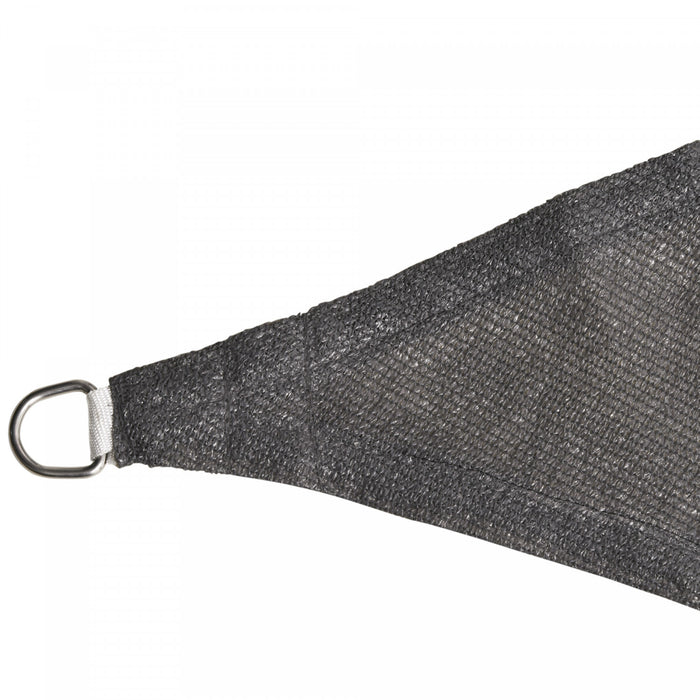 Outsunny Toile D'ombrage Triangulaire Avec Lumieres Led 90% Anti-uv