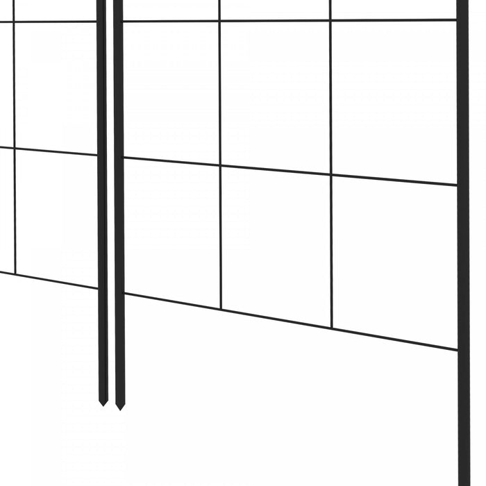 Outsunny 2 Treillis De Jardin Pour Plantes Grimpantes, Treillis Metallique