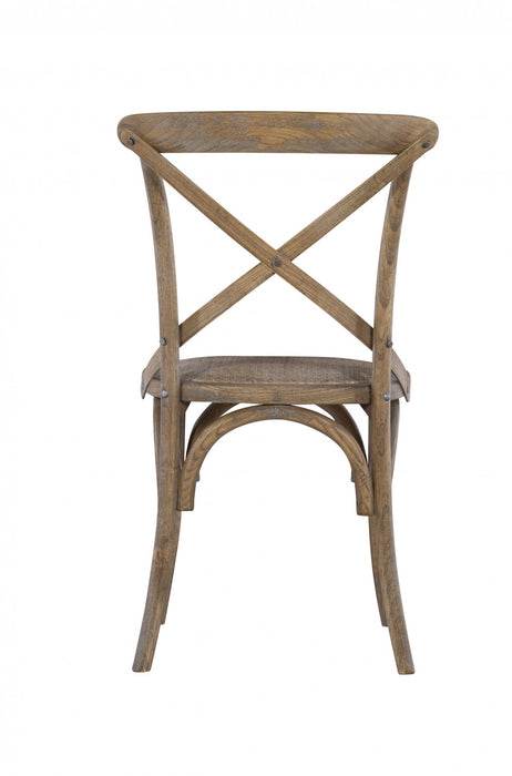 Chaise d’appoint de salle à manger Bentwood grise - ensemble de 2