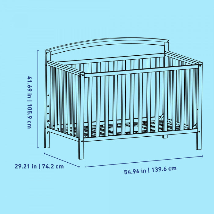 Graco Benton Lit de bebe convertible 5-en-1 - Blanc