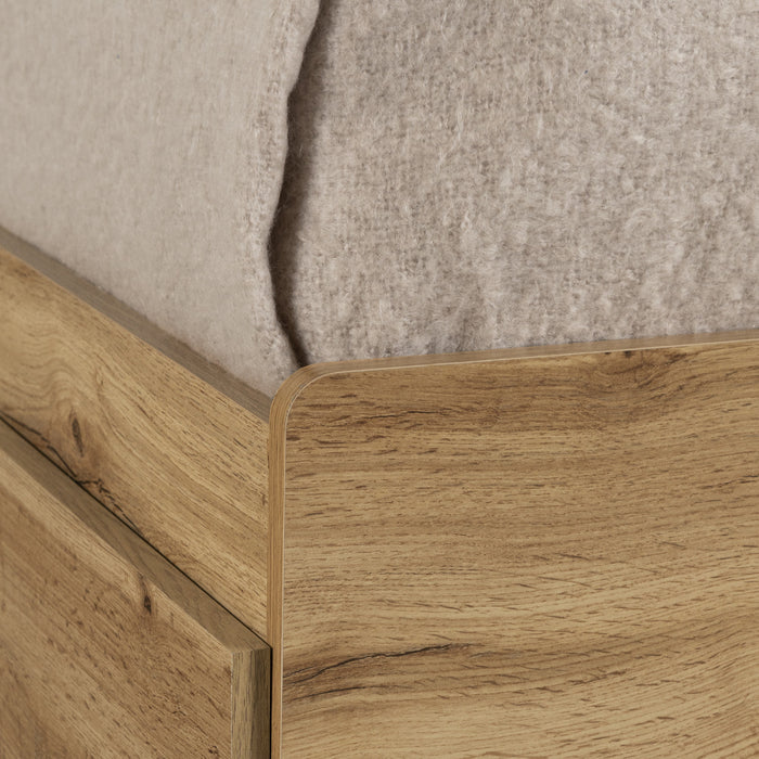 Lit matelot simple Tassio à 3 tiroirs - chêne nordique