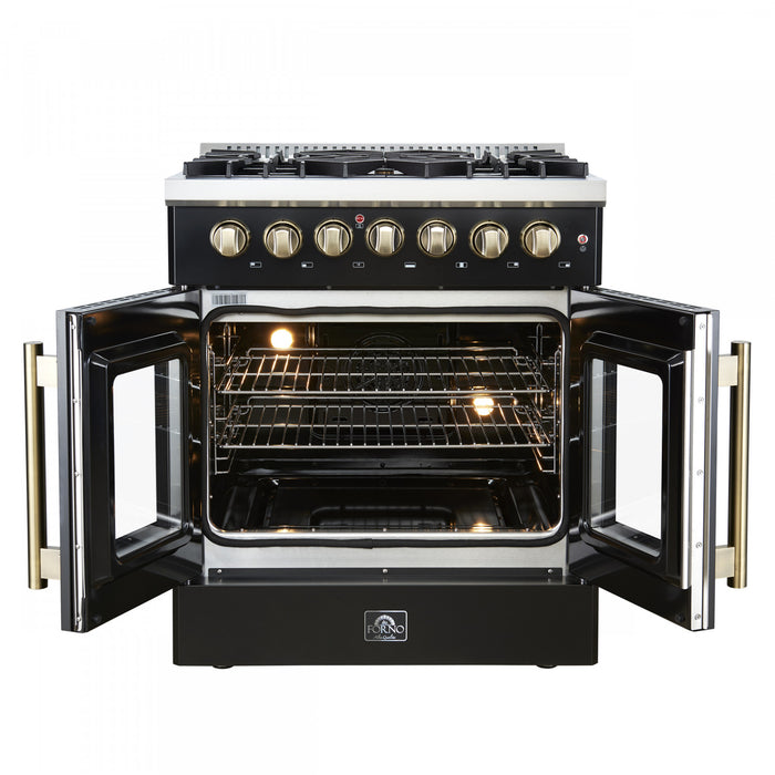 Cuisiniere a double combustible Galiano 30 po, noire, 4.32 pi³ - FFSGS6356-30BLK