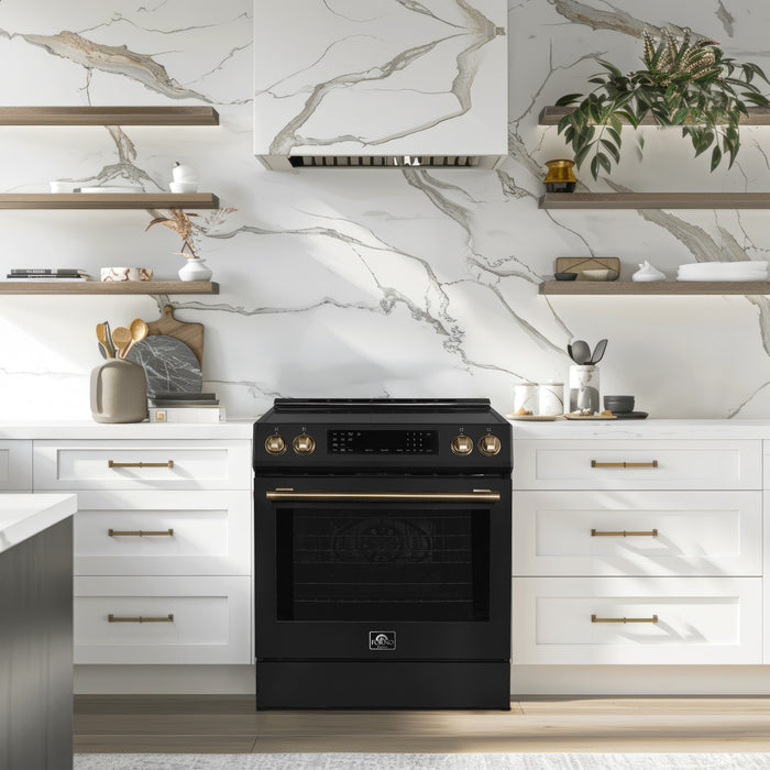 Cuisiniere a induction Donatello Espresso de 30 po, noire – FFSIN0905-30BLK