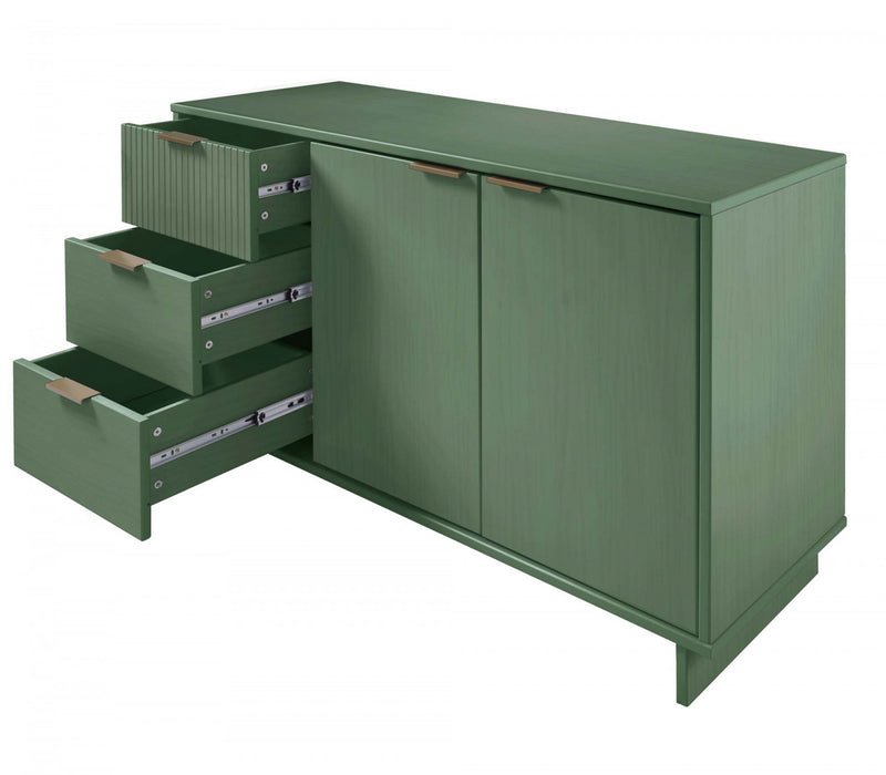 Buffet moderne Granville 55\" en vert sauge