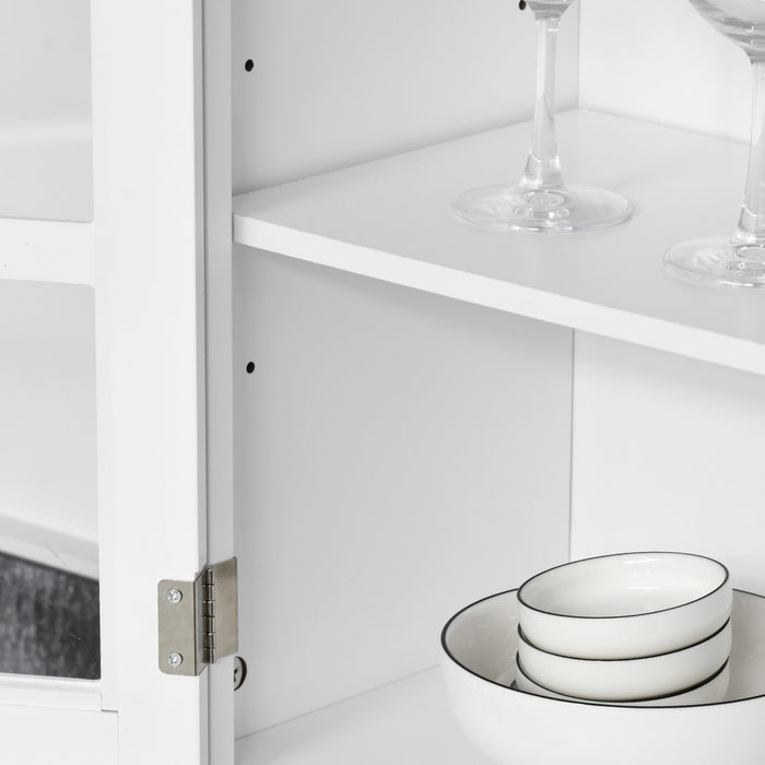 HOMCOM Buffet Cuisine Cotier Vaisselier Armoire Salle a Manger