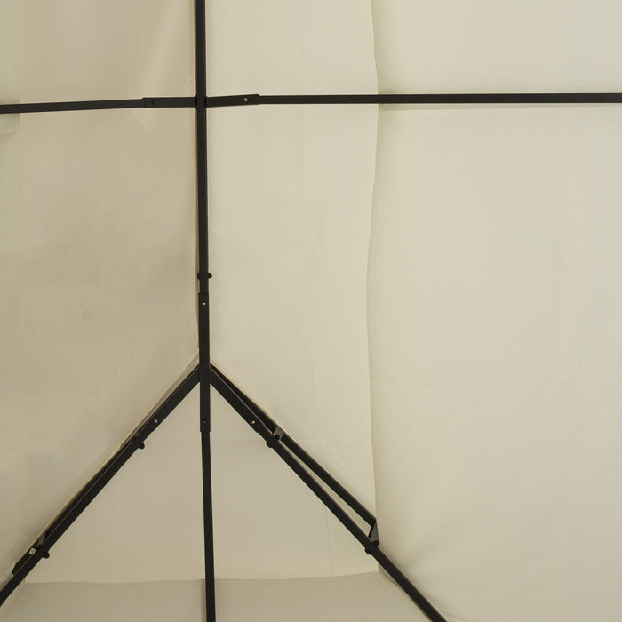 Toile De Toit De Rechange Pour Pavillon Tonnelle Tente 3x4m Creme