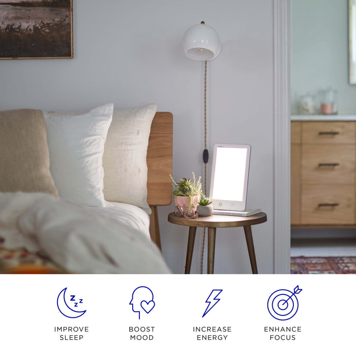 Lampe de luminothérapie Happylight Touch de Verilux - blanche