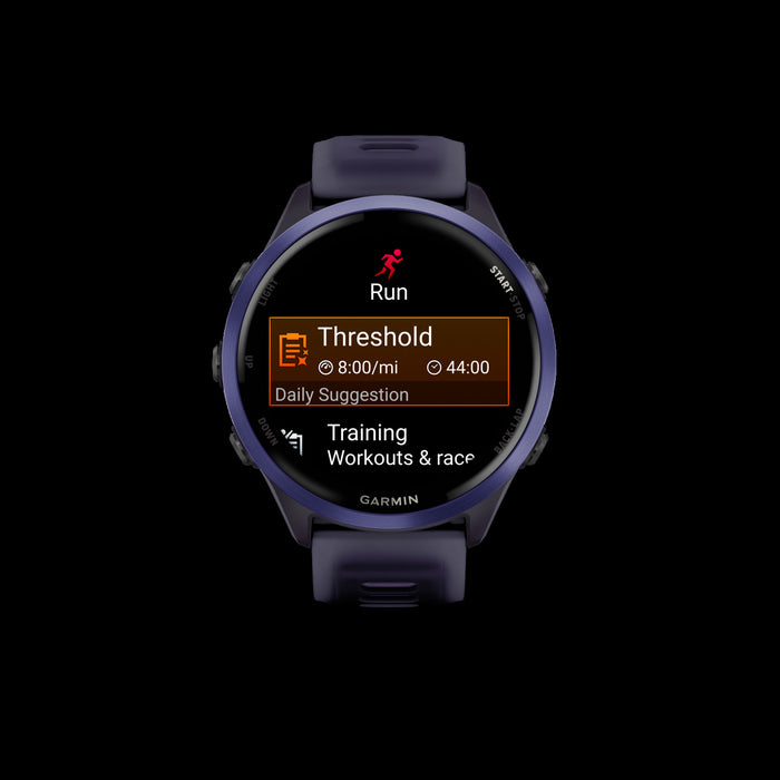 Garmin Forerunner 570 Smartwatch 47mm, Amoled, Indigo Aluminum, Purple/indigo, Gps Fitness Tracker, Running, 11-day Battery