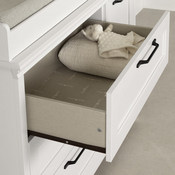 Daisie Table A Langer Avec Pourtour Amovible - Blanc Solide