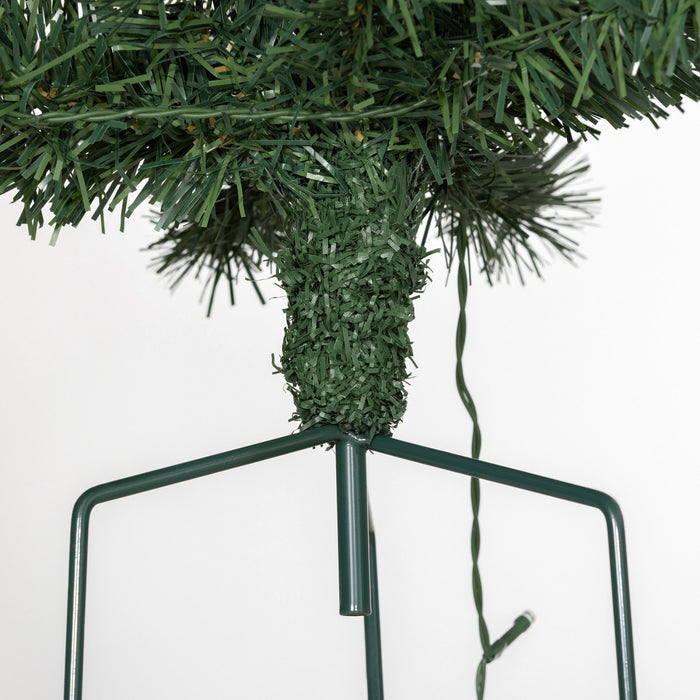 Homcom Lot De 2 Petits Sapins De Noel Eclaires, Vert, 2 Pieds