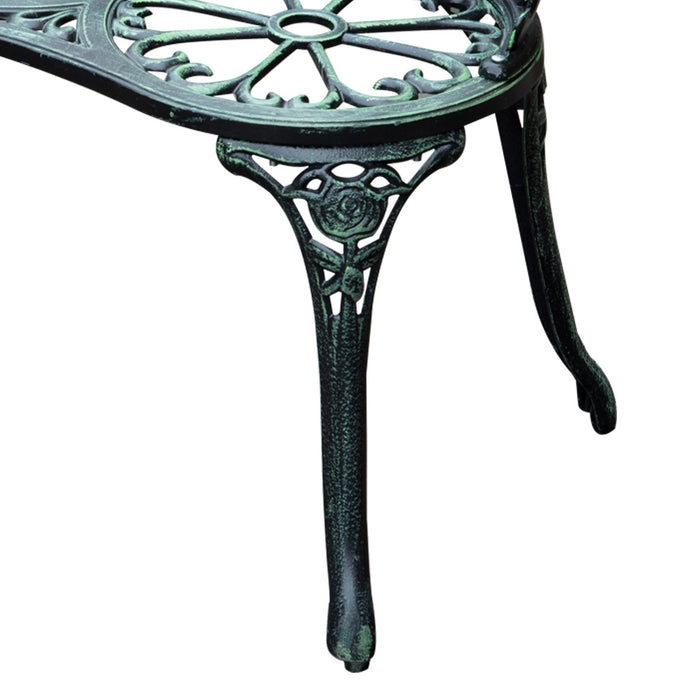 Outsunny Banc De Jardin Exterieur De 40 Po, Banc De Jardin De Patio, Vert