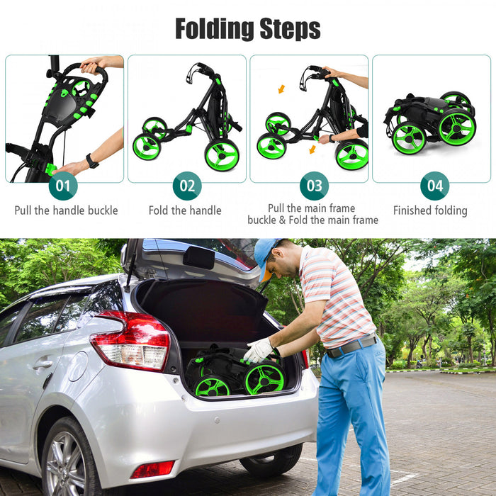 Chariot De Golf 4 Roues Goplus