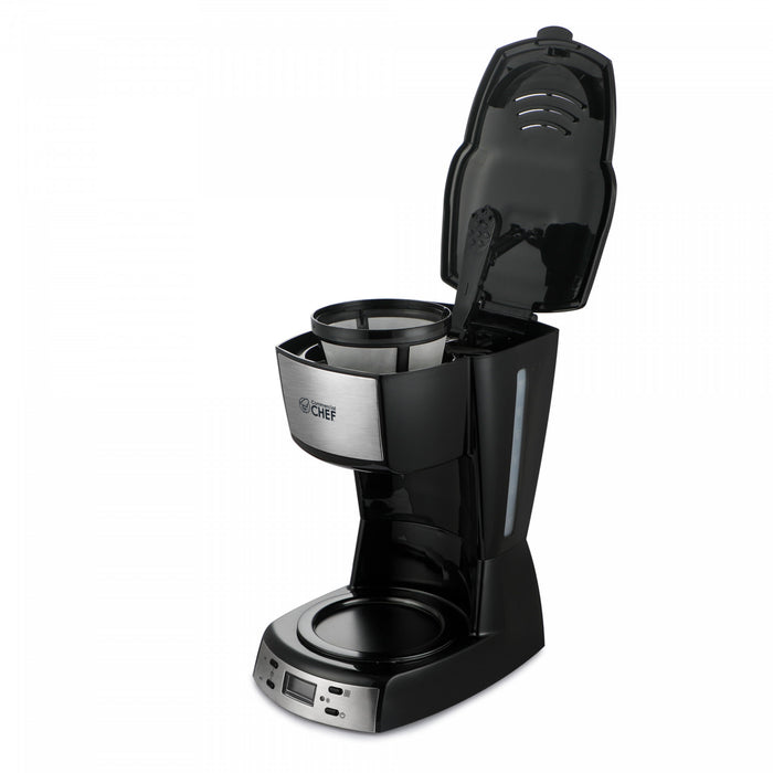Cafetiere numerique professionnelle CHM serie CHCM12B, 12 tasses, avec verseuse en verre