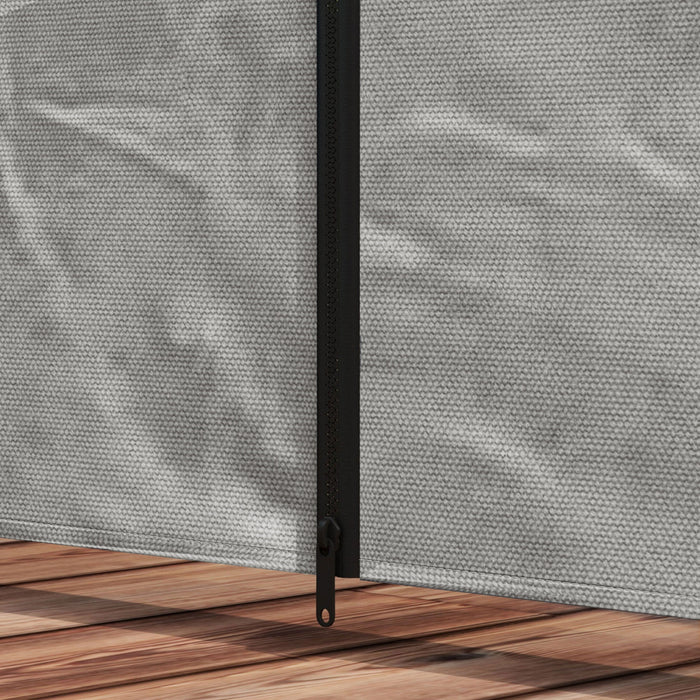 Outsunny Rideaux De Pergola Avec Grandes Fenetres Pour Pergola De 10' X 10'