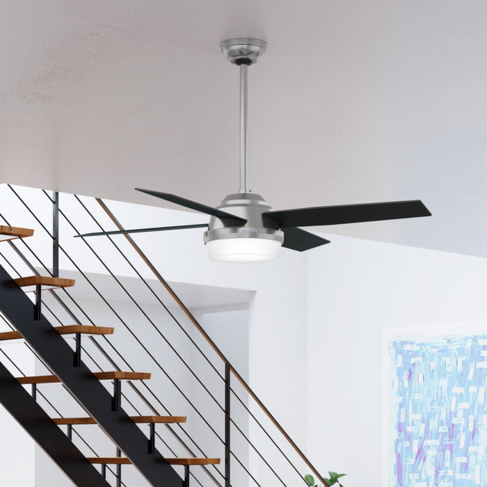 Ventilateur de plafond Dempsey avec luminaire - Gris