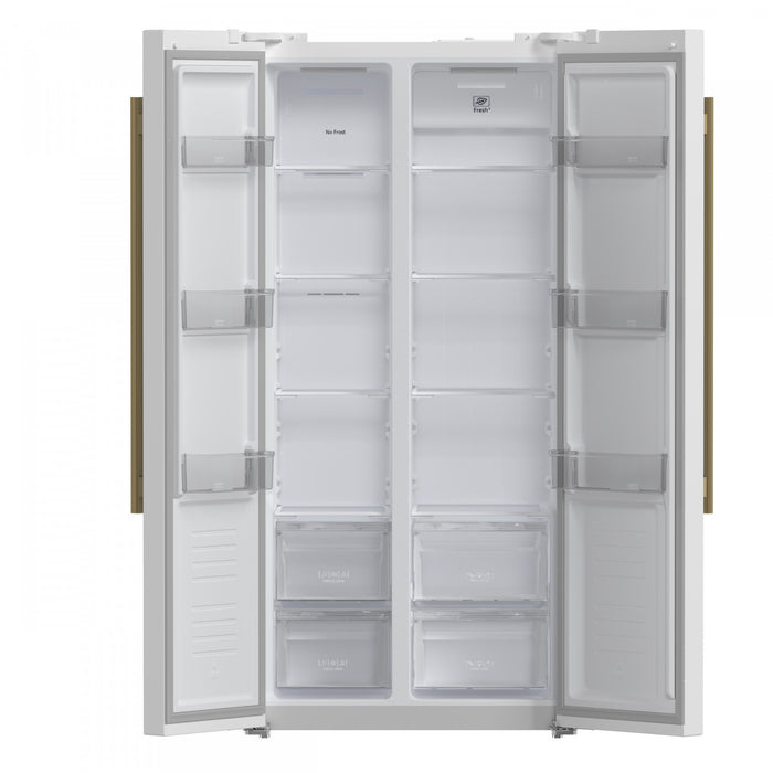 Refrigerateur cote a cote Salerno en blanche de 33 po, 15,6 pi³ - FFRBI1805-33WHT