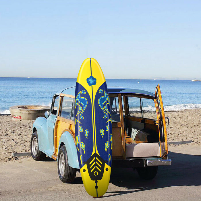 Costway – Planche De Surf De 6’’ A 3 Derives & Leash Pour Enfants, Adultes