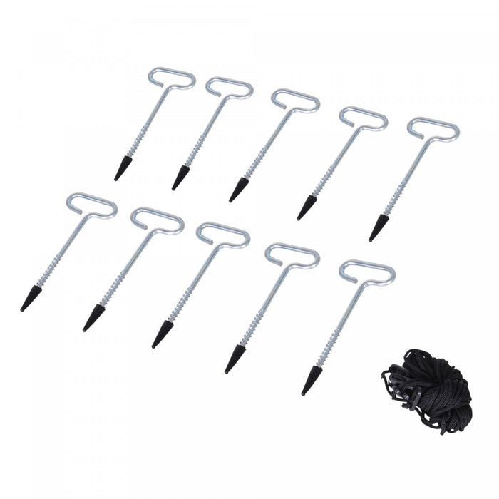Outsunny Tente De Peche Sur Glace Pour 8 Personnes, - 30℃, Gris