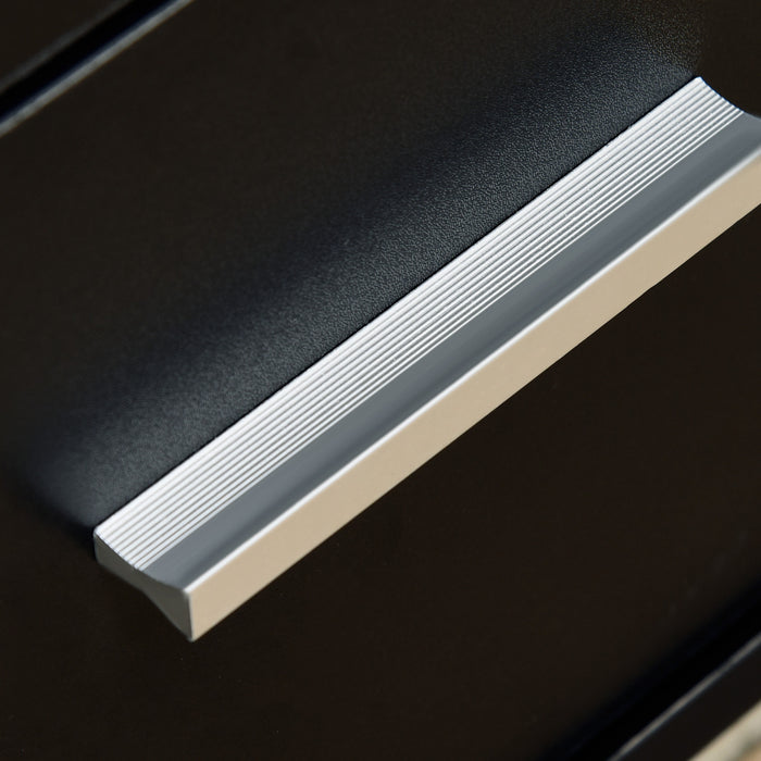 Vinsetto Classeur A 3 Tiroirs Avec Serrure Et Cles Pour Bureau