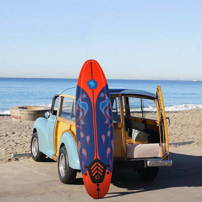 Costway – Planche De Surf De 6’’ A 3 Derives & Leash Pour Enfants, Adultes