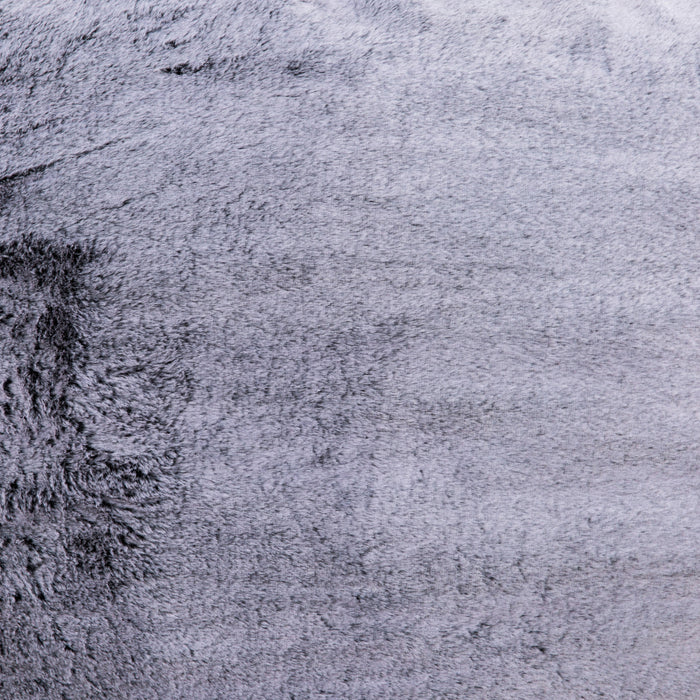 Fauteuil poire Bala de Sealy en fausse fourrure avec mousse à haute densité - gris