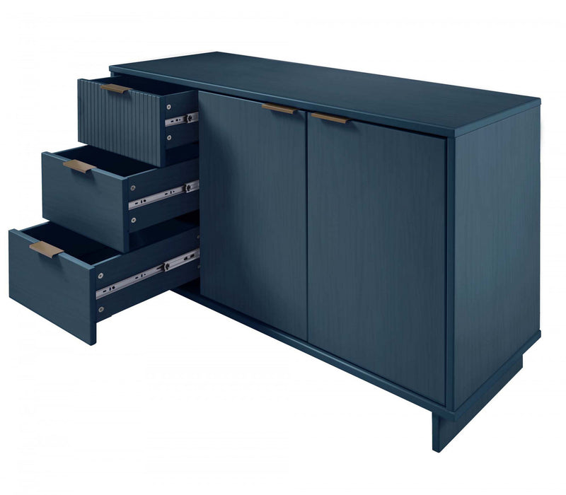 Buffet Granville Moderne 55\" en bleu minuit