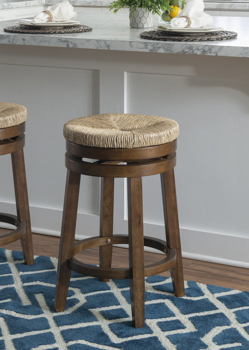 Tabouret Morgan de hauteur comptoir - noyer