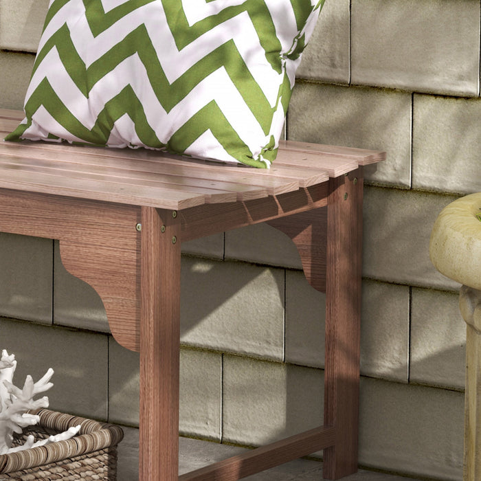 Outsunny Tabouret De Jardin Avec Siege A Lattes Banc De Porche, Naturel