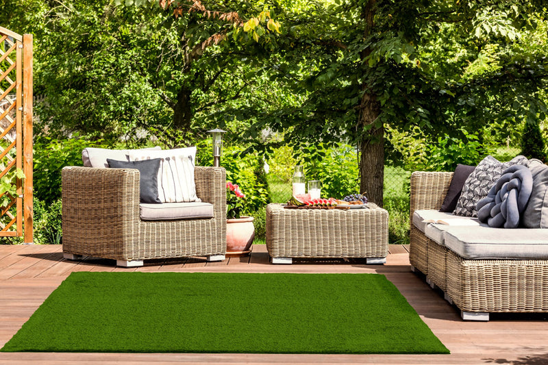 Tapis en Gazon Synthetique Contemporain 2'0\" x 6'0\" en Vert