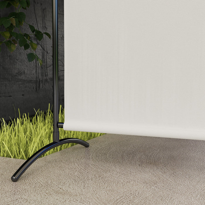 Outsunny Ecran De Confidentialite A Panneau Unique Uv30+, Beige