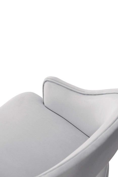 Ensemble de salle a manger moderne industriel chic Carrington et Rockaway 5 pieces, gris clair et naturel