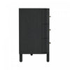 Solara Contemporary 68" Solid Wood Dresser in Black (6-Drawer) | Commode contemporaine Solara 68" en bois massif noir (6 tiroirs)