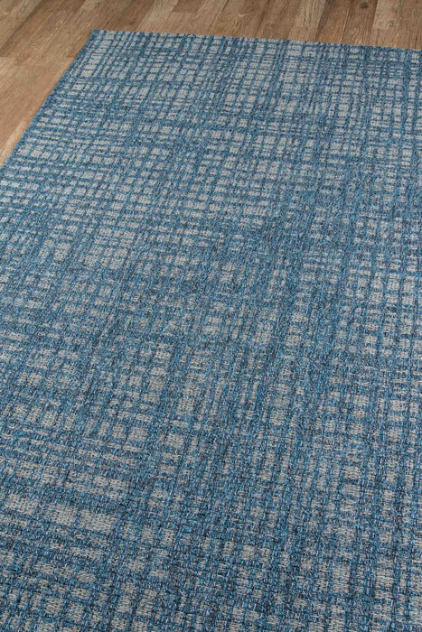 Tapis Contemporain Nayah 2'0\" x 10'0\" en Bleu