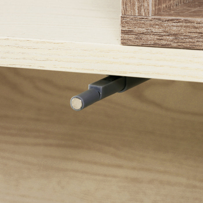 HOMCOM Etagere Tournante 360° Multifonction Robust Blanc Chene