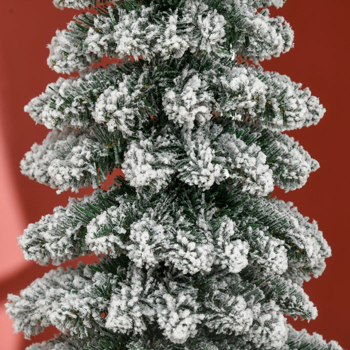 Homcom Arbre De Noel Artificiel Floque De Neige De 6ft